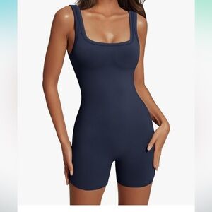 Athletic jumpsuit Medium Navy Blue